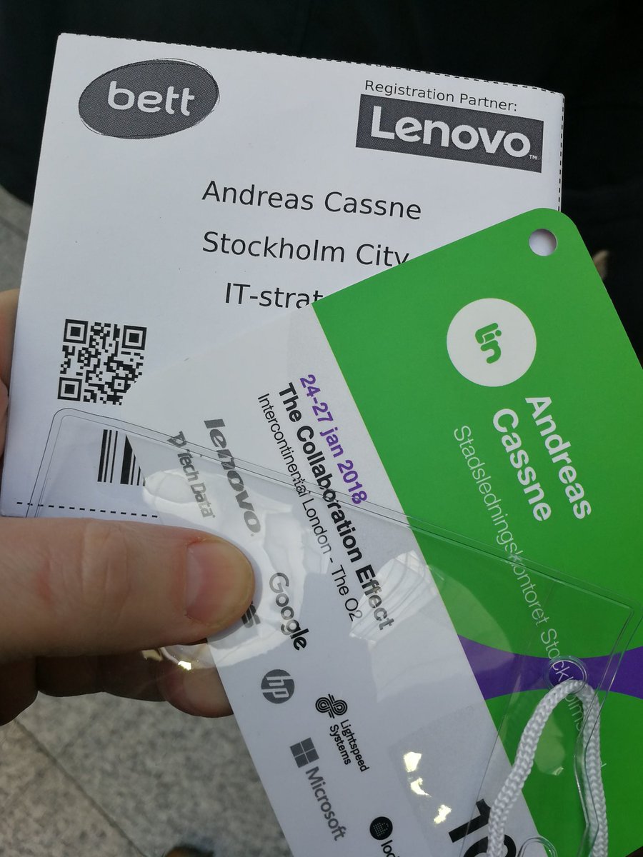 På plats i det organiserade kaoset! #BETT18 #linedu