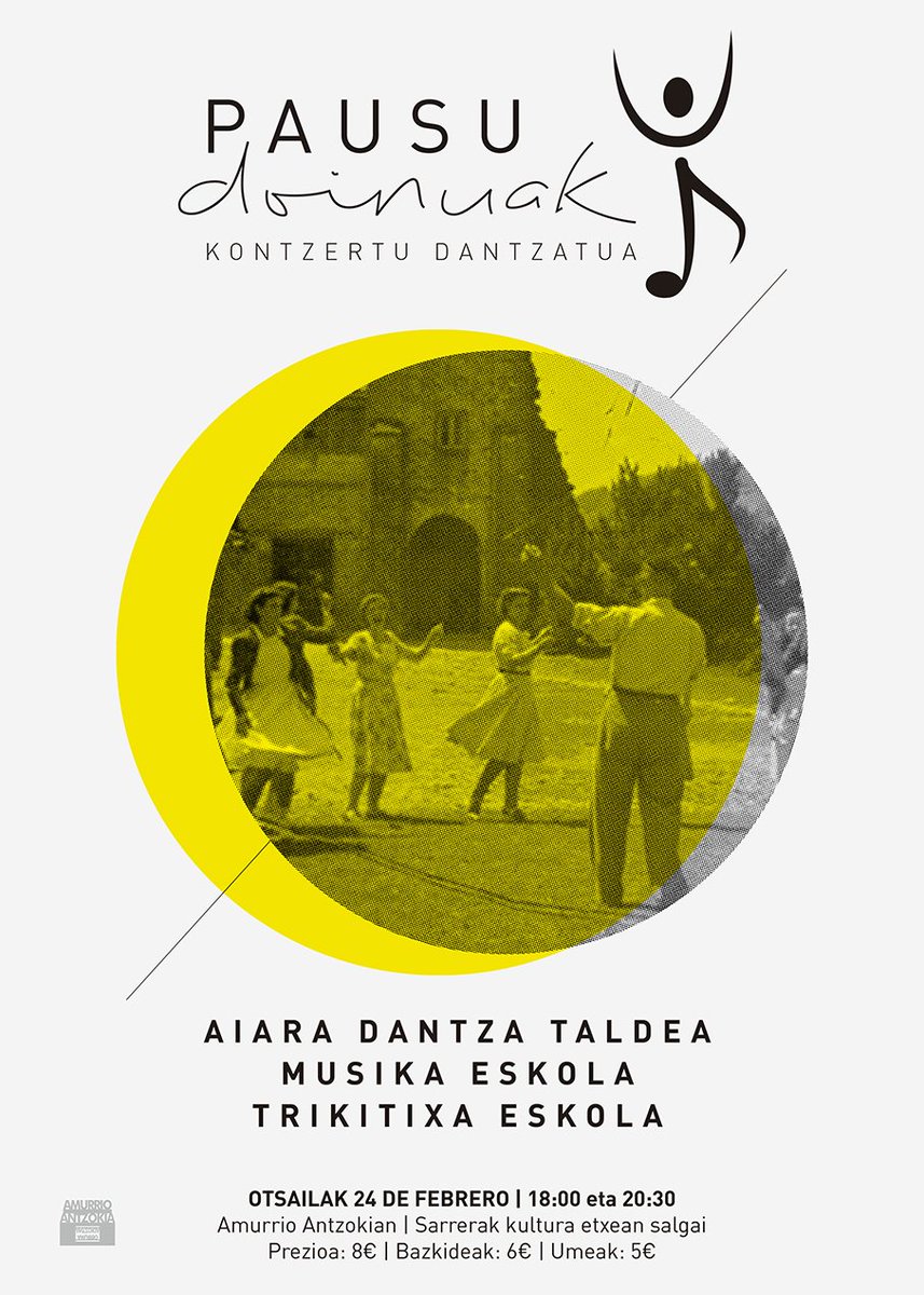 P A U S U   D O I N U A K - K O N T Z E R T U  D A N T Z A T U A
Amurrioko musika eta trikitixa eskolekin batera eskainiko dugun obra berria! Amurrio antzokia, otsailaren 24an, ez galdu! aiaradantzataldea.wordpress.com/?p=784