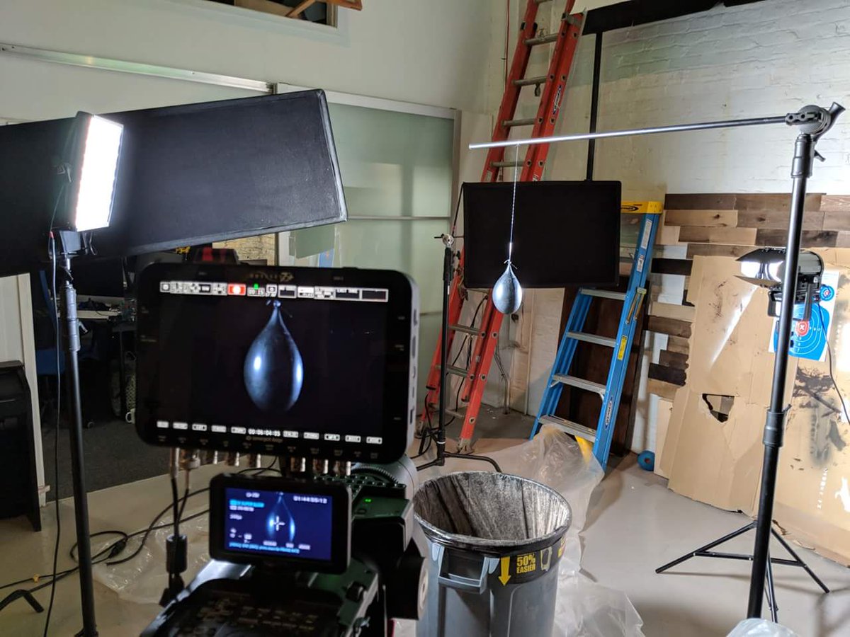 threadedchicago's tweet photo. What are you doing Friday? We'll be playing around with balloons and blue guns for a slow motion shoot. Join us live on our Facebook page as we make a mess in the studio. #slowmotion #slowmo #odyssey #threadedchicago https://t.co/t0ZgchH1Si