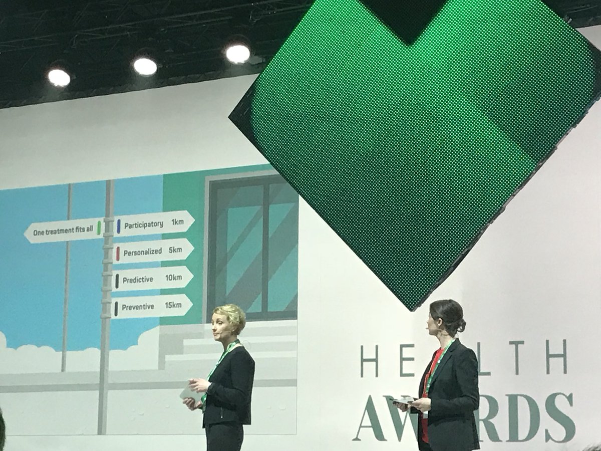 Olemme menossa kohti neljän P:n hoitoa: participatory, personalized, predictive, preventive. #healthawardsfi