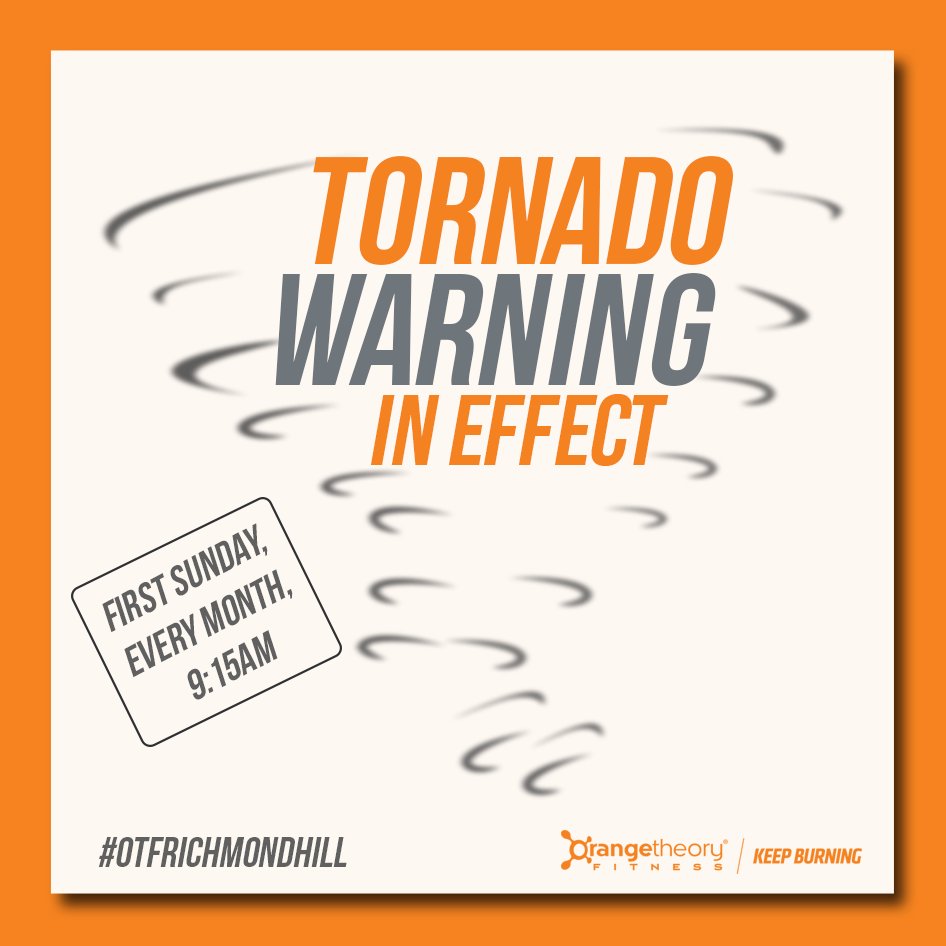 Orangetheory Fitness on X: We are offering Tornado Workouts on