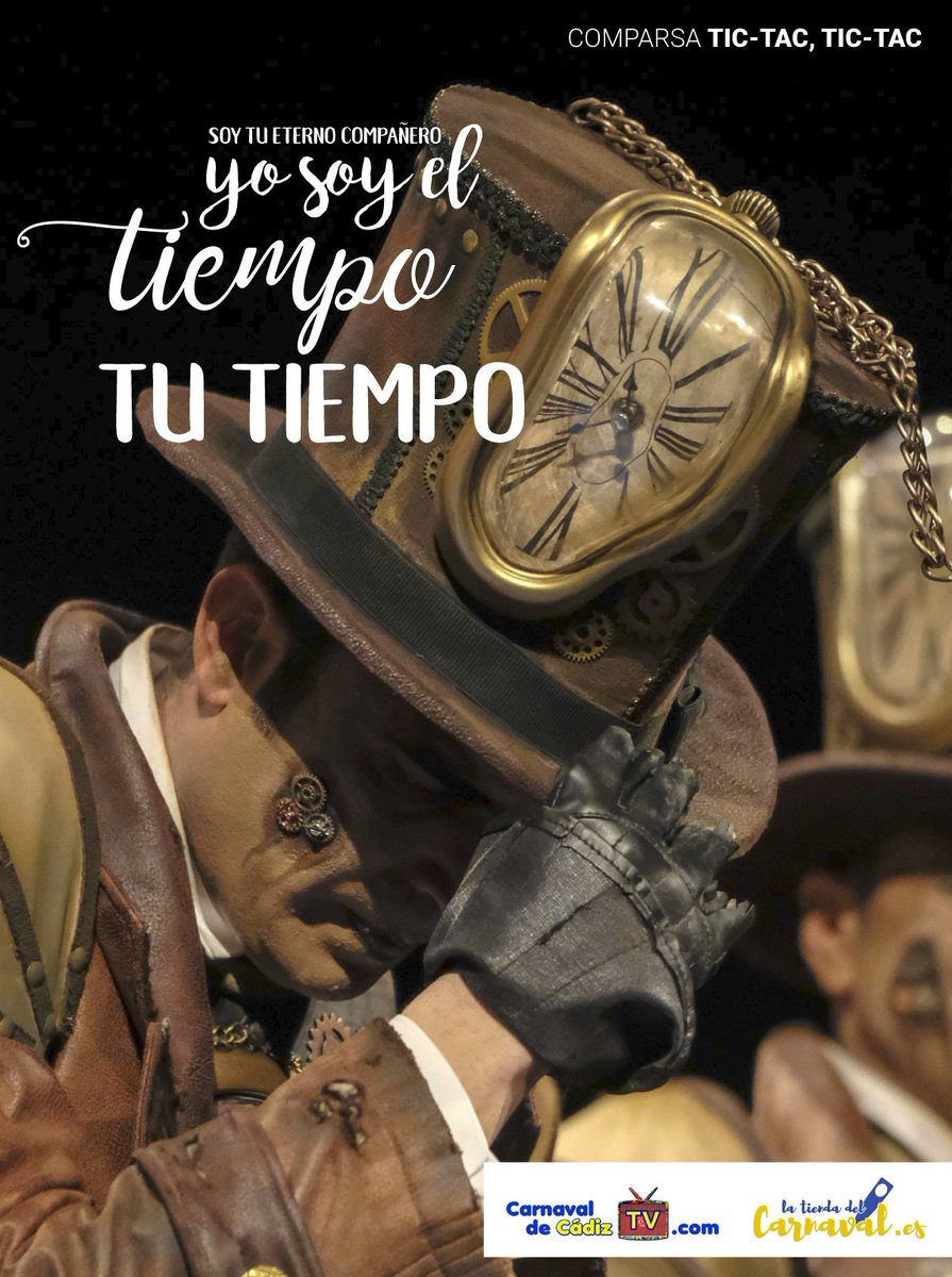 CarnavalCadizTV's tweet photo. Soy tu eterno compañero...yo soy el tiempo... TU TIEMPO!! #COAC2018P16

VÍDEO: https://t.co/EiuyXNtgSk https://t.co/l4iGV462oF