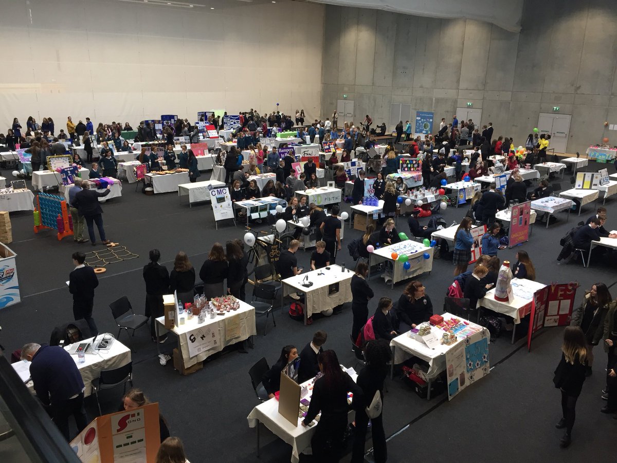 Great buzz in the room at our Student Expo in WIT Arena. Over 100 TY mini companies exhibiting.