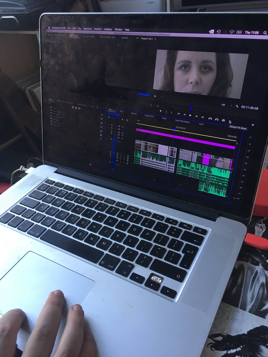 First day in the edit for @TheIntroductio3 the new romcom short from @the_curiousroom. Director @KateSawyer & Editor @RickyJPayne have got a long day ahead with all that multi angle footage!!