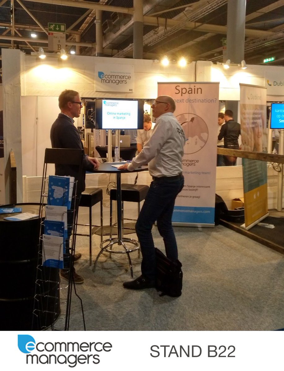 ecommanagers's tweet image. Vandaag dag 2 van de #webwinkelvakdagen. Zie we je bij onze stand B22 voor meer info over uitbreiding naar Spanje? #WWV18 #crossborder #OnlineMarketing