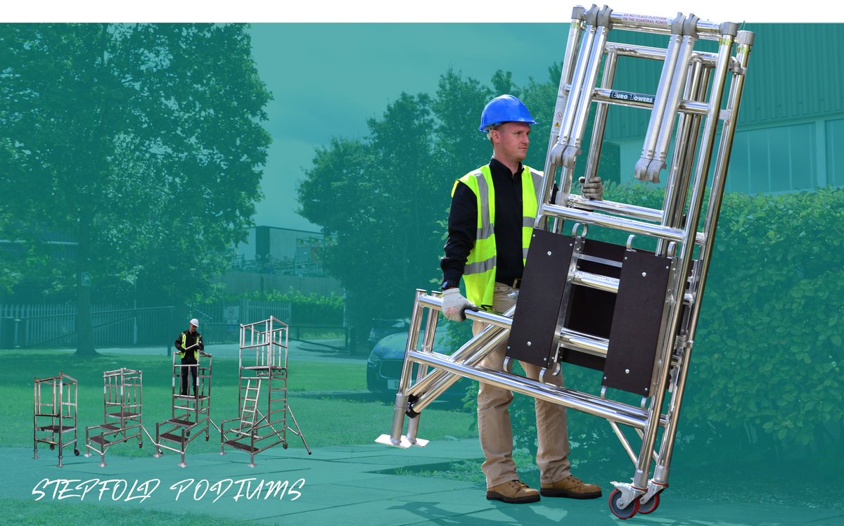 EuroTowersUK's tweet photo. The Stepfold Podium Range with platform heights ranging from 0.25m - 2.00m
Find out more at: https://t.co/L053r7xfvu https://t.co/xNW4sNBCES
