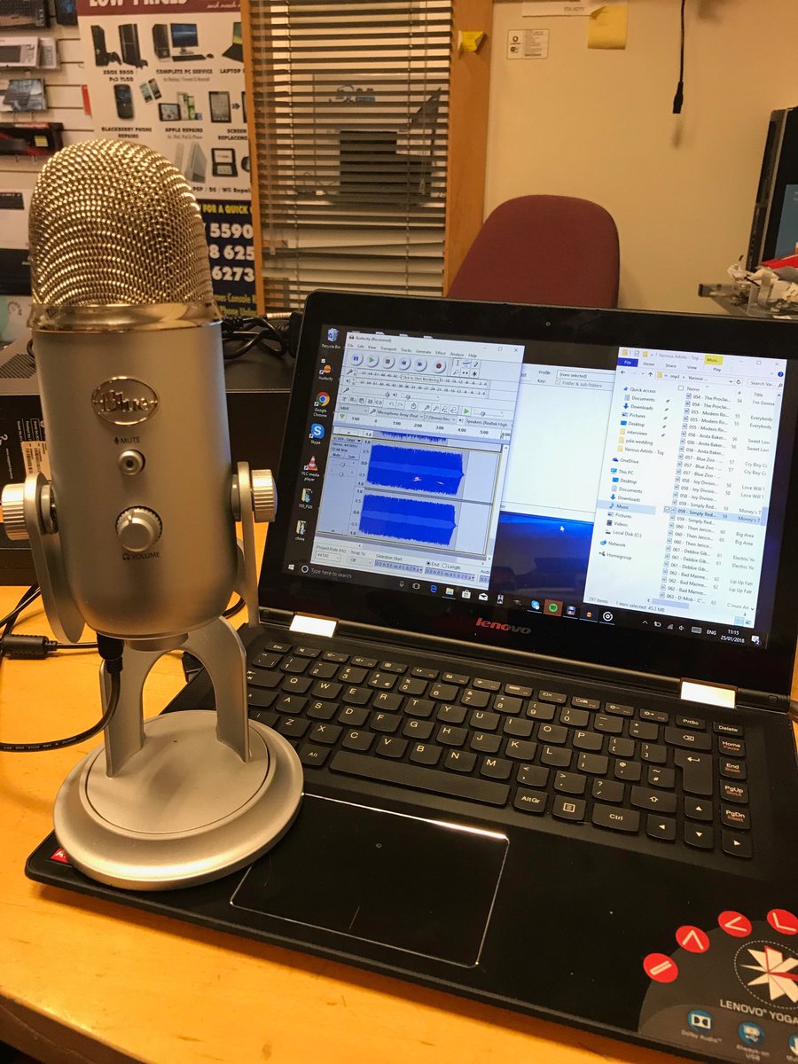 SusanSmythSL's tweet photo. Taking advantage of some quiet time in the office #prerecords #yetiblue love my life 📻 https://t.co/CCyqOcHjAi