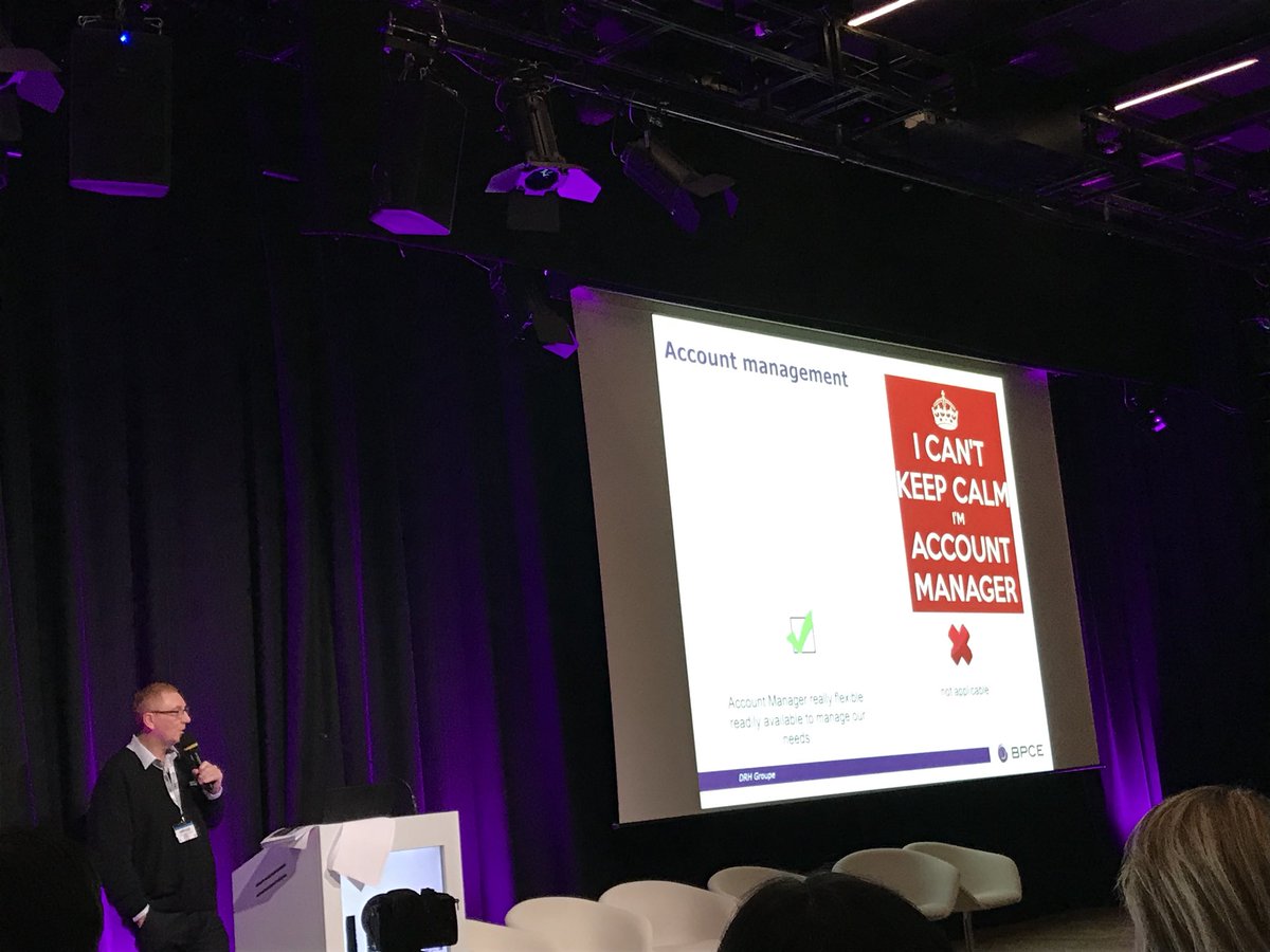 ClareEPerrin's tweet photo. Fantastic slide from our client BPCE; I couldn’t have put it better myself!  Brilliant to have such great partners who understand how hard we work for hem and how much we care #Live2Lead #customerfirst https://t.co/ka8GKhsZhO