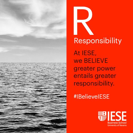 Have you asked yourself how you can make the world a better place? #IBelieveIESE