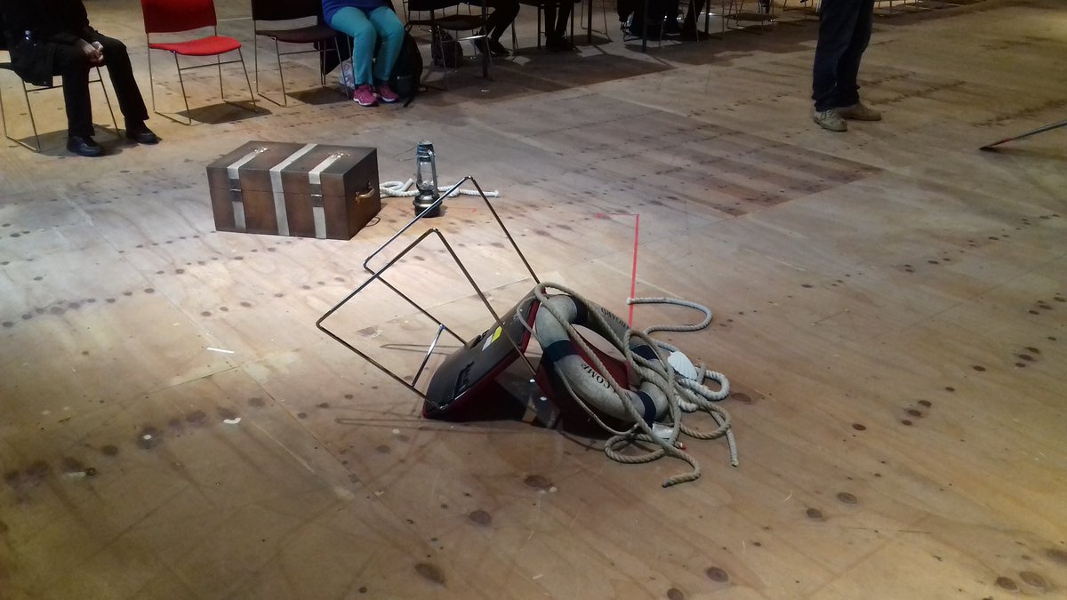 BradfordShakes's tweet photo. Rehearsal props to the real thing. The young people here at #RSCNextGeneration have been in charge of the lot. Now settling in for the tech rehearsal. Thanks to @RSC_Education and all the brilliant creative and technical staff. https://t.co/ktRxwzgO28