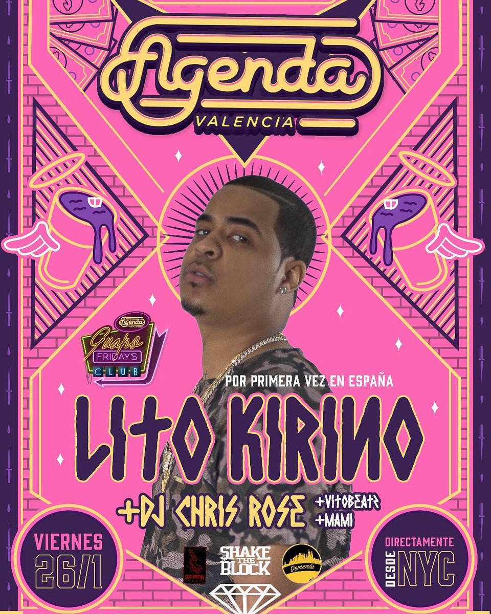 Lito Kirino en su primera visita a España se pasará por Agenda Club mañana para celebrar su 2° aniversario.
💥Ya puedes hacerte con tus listas💥

valencialivemusic.com/events/lito-ki…
#valencia #live #music #LitoKirino #AgendaClub