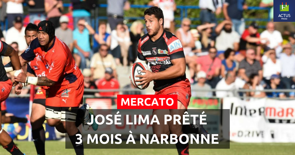 ActusProD2's tweet photo. Le RC Narbonne Méditerranée se fait prêter le centre international portugais de l'US Oyonnax Rugby, José Lima (25 ans, 1m86, 95kg), jusqu'à la fin de la saison. #PROD2

-> 26 sélections avec 🇵🇹️
-> @RCNMRUGBY (2012-2014)
-> @USCXV (2014-2016)
-> @OyonnaxRugby (2016-2018) https://t.co/M2jI0Xhaw4