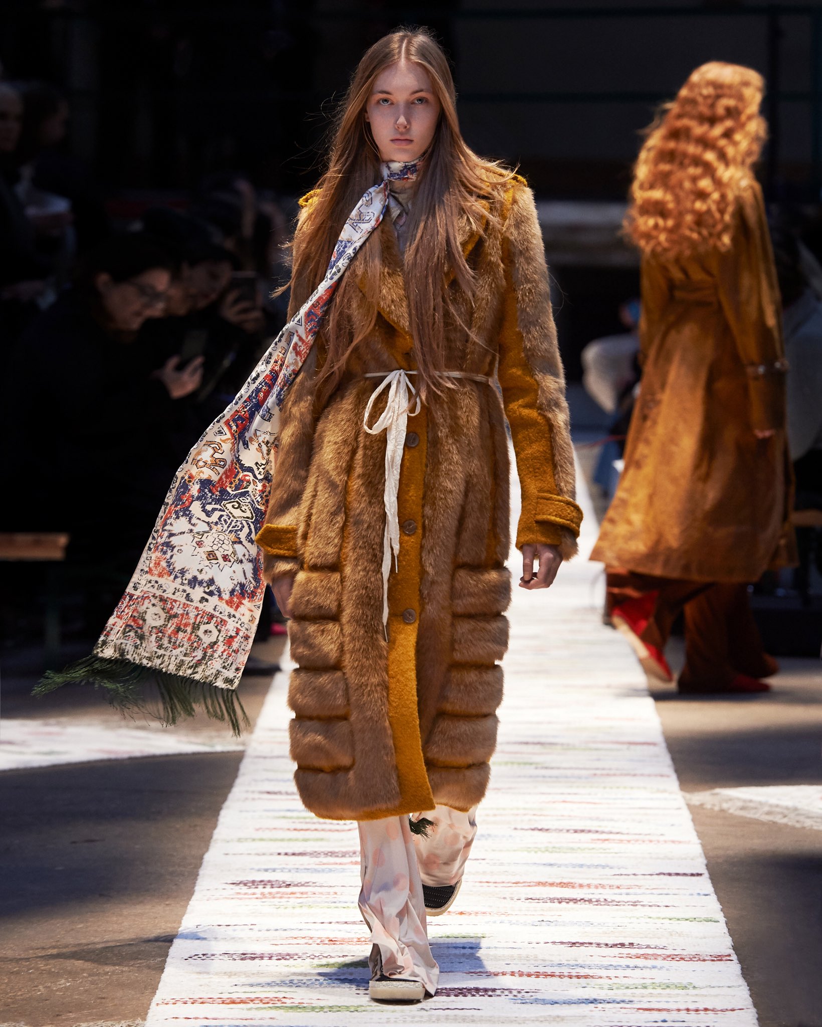 Acne studios faux fur coat sales