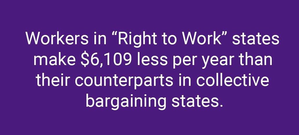 seiu1199wvkyoh's tweet image. “Right-to-work” would mean lower pay for working people across Ohio. #StopRTW