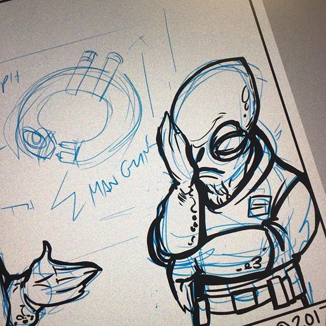 DaftScholar's tweet image. Reposting @patrickscullin:
#ispeaknerd #comic in process #art #sketch #ink