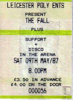 dmuleicester's tweet image. Legendary #markesmith and #TheFall played six times at our old student’s union - we’ve even found old ticket stubbs! Any @DMUAlumni remember this? #RIPMark #RIPMarkESmith