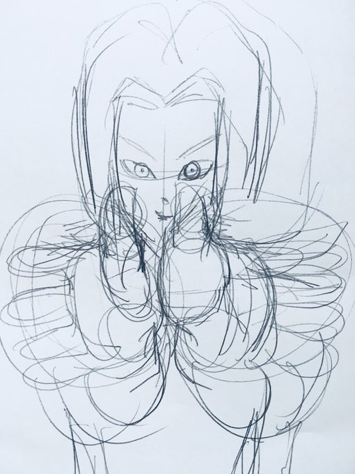 力の大会で予想以上に活躍してる17号をデジタルで描く。線画の練習も兼ねて
#ドラゴンボール超 