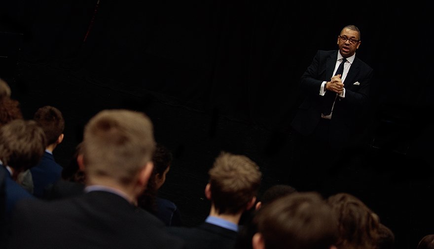 ColfesSchool's tweet photo. As part of our Enrichment Lecture series @JamesCleverly spoke to Y12 this morning - exploring their perception of #politics &amp; fielding some challenging questions from students. We look forward to welcoming @Len_Duvall next week https://t.co/fxhoT3fOOL