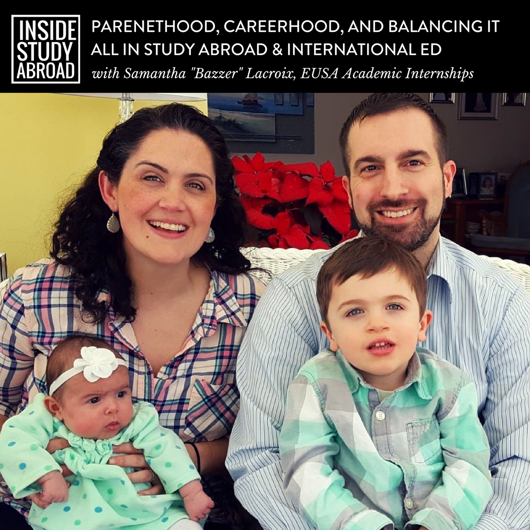 instudyabroad's tweet photo. Parenthood, careerhood, and balancing it all in your #studyabroad career! Latest episode with @sfblacroix of @EUSAInternships! #intled #globalpro https://t.co/B5CL7iHgkD