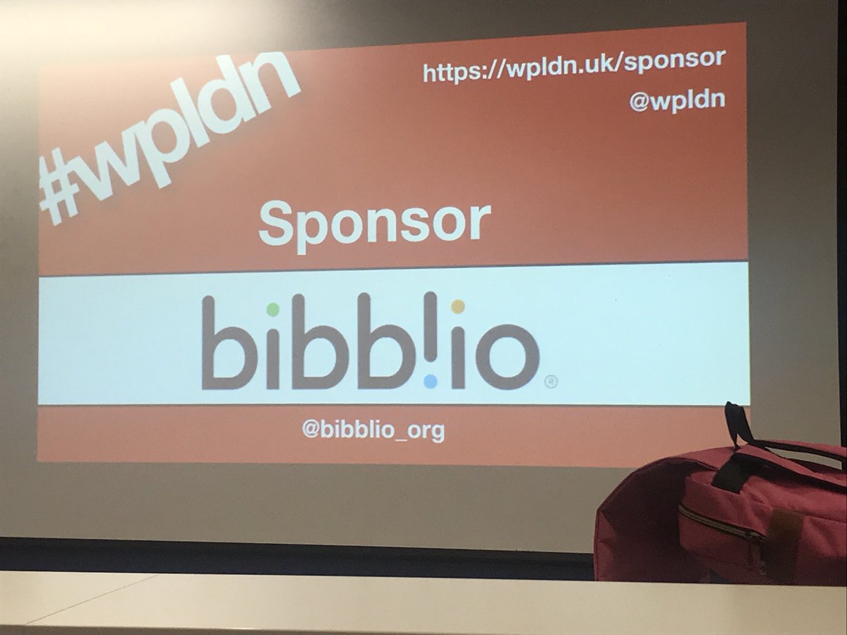 Bibblio's tweet image. We’re excited to be at the first #wpldn of 2018. Here’s to a great #WordPress year! #RelatedPosts