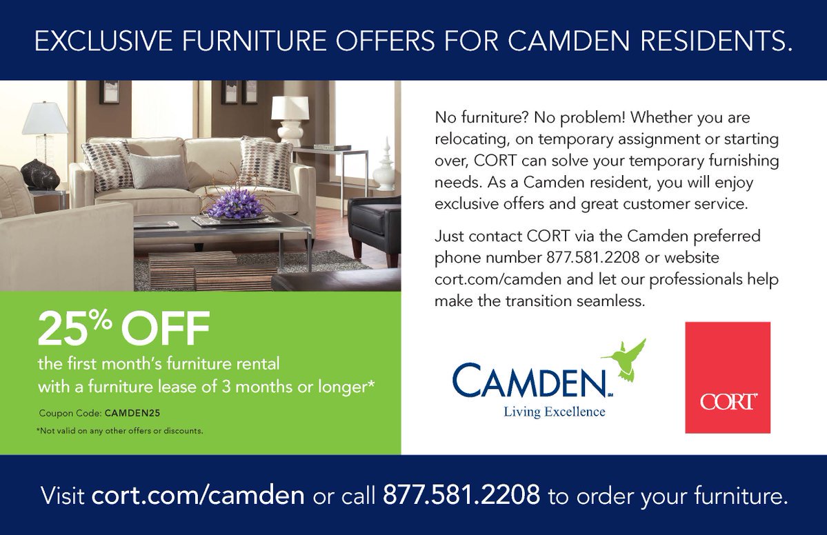 Need furniture? CORT has you covered! @CORTFurniture #pickyourstyle