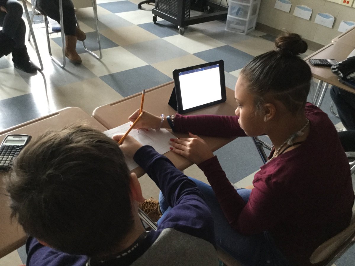 ReneeFetes's tweet photo. SOS Strategy week #2! Students use SOS strategy 'Placemat' after watching a flipgrid video and writing feedback to their peers about the videos they created on percent's. #6thgrade #EIMS #SpotLightOnStrategy @AnsonEa23 https://t.co/W3BUY6XxGI