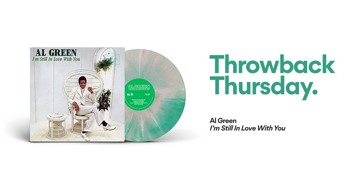 Hold on to your butts because our next title is our exclusive pressing of Al Green's I'm Still In Love With You. buff.ly/2GhmXZO