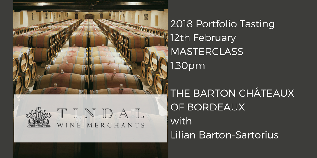 Tindalwines's tweet photo. The Barton Château of #Bordeaux with Lilian Barton-Sartorius, a fantastic @BartonWine  Masterclass at our 2018 Portfolio Tasting, booking essential https://t.co/TmubZf3MNB https://t.co/6eL4pFATN7