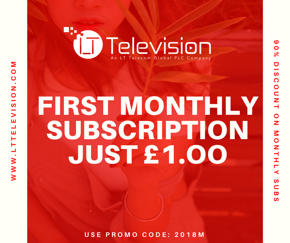 LTTELEVISI0N's tweet photo. This Offer will end this 31st of January so hurry!!!
Visit us online today to get your first month of premium UK TV + VOD + 14 Day Catch-up for just £1! https://t.co/nhN2MtYaBz. Come talk to us via live chat! Or sign up and select monthly package use promo code 2018M!!! https://t.co/z5tCBQB46w