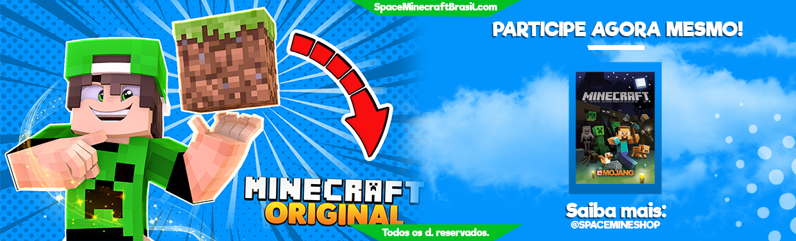 Loja Space Minecraft  Comprar, baixar e jogar! on X: Conheça as promoções  da loja Space Minecraft, com um super descontos nos produtos, suporte  dedicado e entrega Instantânea. Conheça nosso site agora