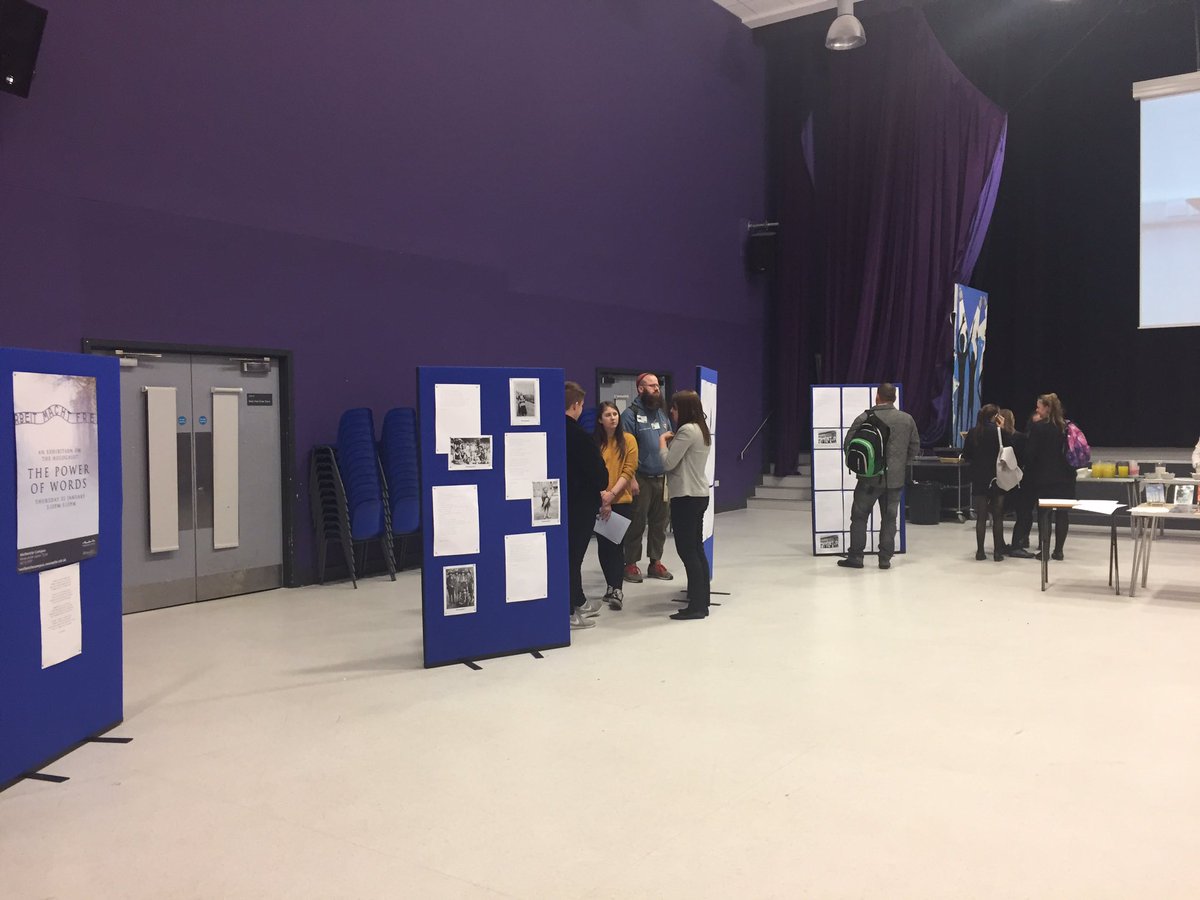 Walbottlehist's tweet photo. @walbottlecampus So proud of the hard work from y7&amp;9 for our Holocaust exhibition #powerofwords #HolocaustMemorialDay https://t.co/W8sxNz24U3