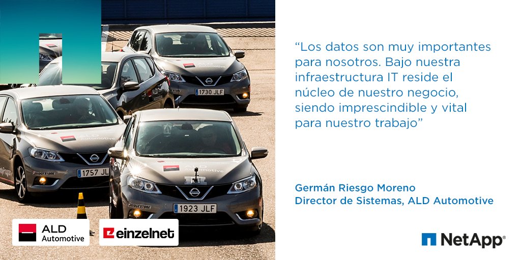 Conoce cómo se ha servido @ALDAutomotivesp de la tecnología Netapp y el del partner <a href="/EinzelnetGroup/">Einzelnet</a> para conseguir un centro de datos realmente escalable y capaz de responder ante cualquier incidencia 💪 Nuevo caso de éxito en nt-ap.com/2Dvp51F