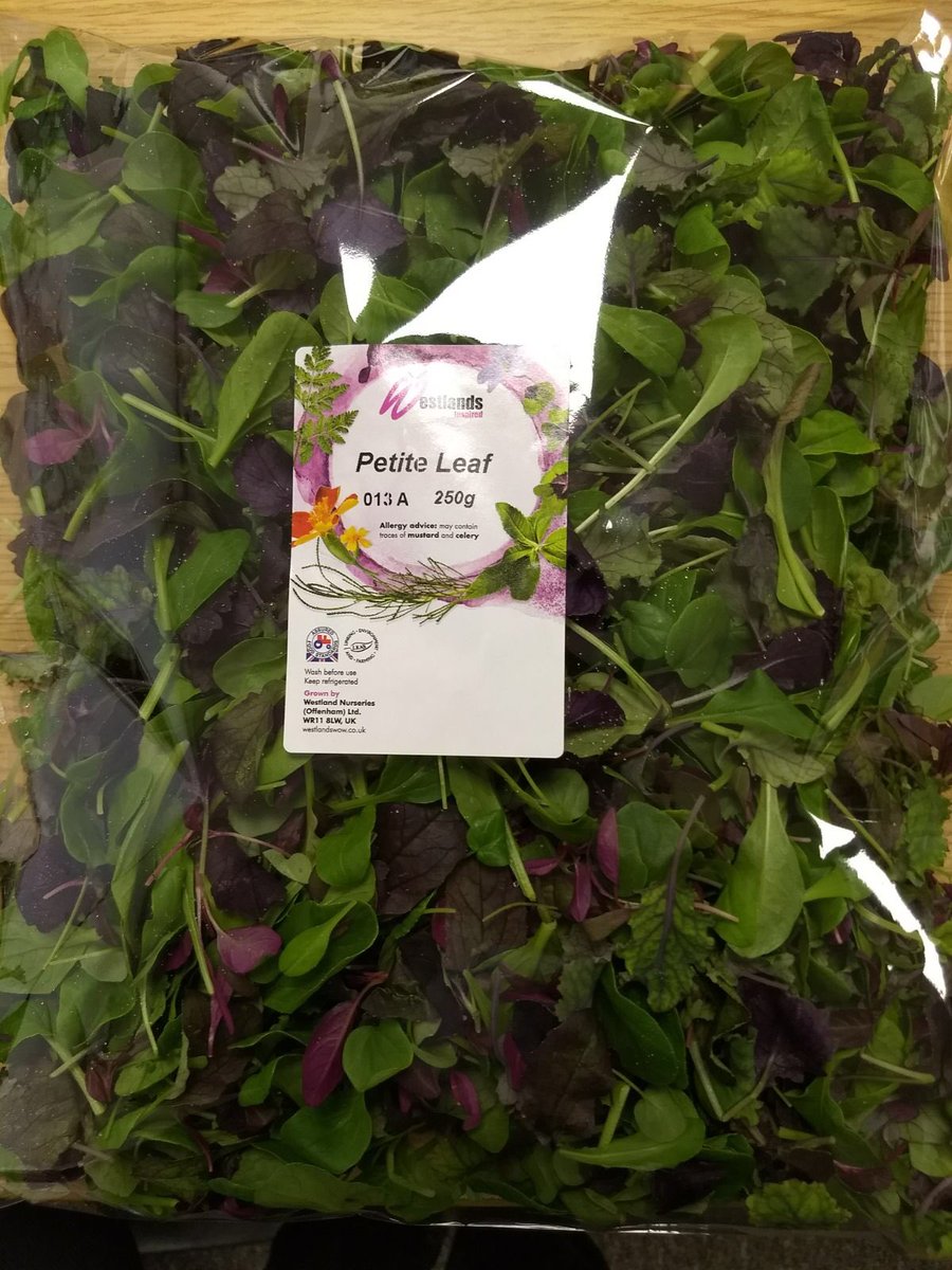 So happy to finally see and taste this incredible new product from the wizards <a href="/WestlandsUK/">Westlands UK</a> @Country_Fare #tasty #crisp #microherbs #countryfare #crabapplecatering #fresh #cleansalad