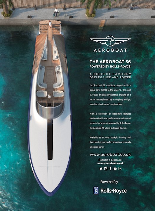 Aeroboat_'s tweet photo. The #AeroboatS6’s superstructure is not only engaging but aerodynamic, and one of the key characteristics of the yacht. This area offers great views out to sea and a central seating area amidships to enjoy al fresco dining via a concealed table. https://t.co/DygC5x6Qlw https://t.co/aSGdd4TQEl