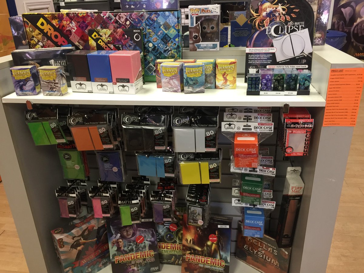 MetaGameZ's tweet photo. Restock of sleeves, deck boxes &amp; dice!  You didn't think we'd stay out of stock forever did you!? https://t.co/AbukAbf0jN