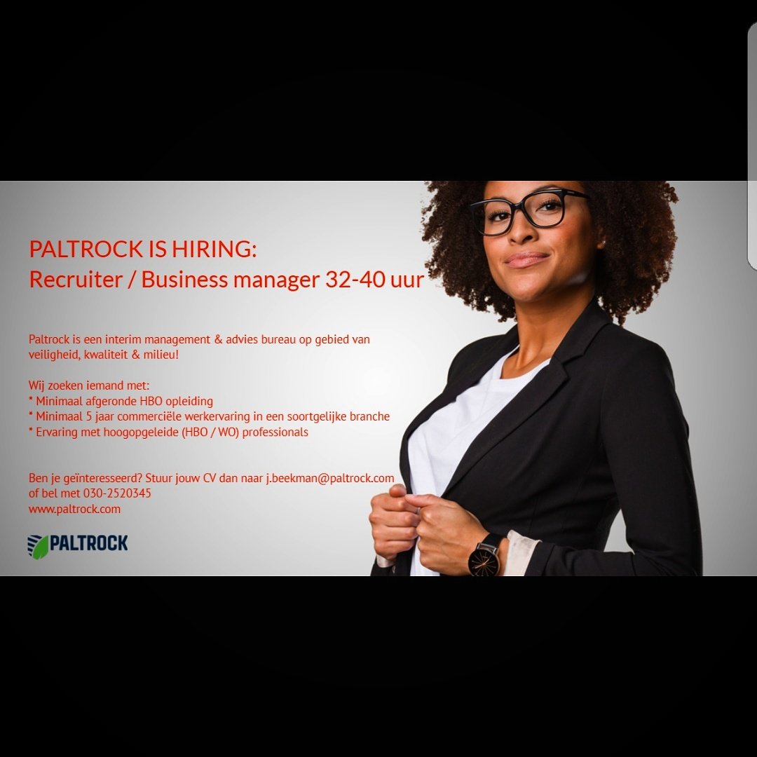 Wie komt ons team versterken? #paltrock #hse #vacature #utrecht