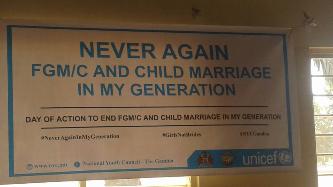 Sulaymanceesay1's tweet photo. Young people of Kanifing Municipality are committed to end #FGM/C &amp; #ChildMarriage in the Municipality &amp; the #Gambia as a whole #NeverAgainInMyGeneration #NYCGambia #GirlsNotBrides @GambiaNYC @RojalnuGambia @ceesaylamin2001 @EdrisaNjie @GYIN1 https://t.co/AO9BgcJjU7