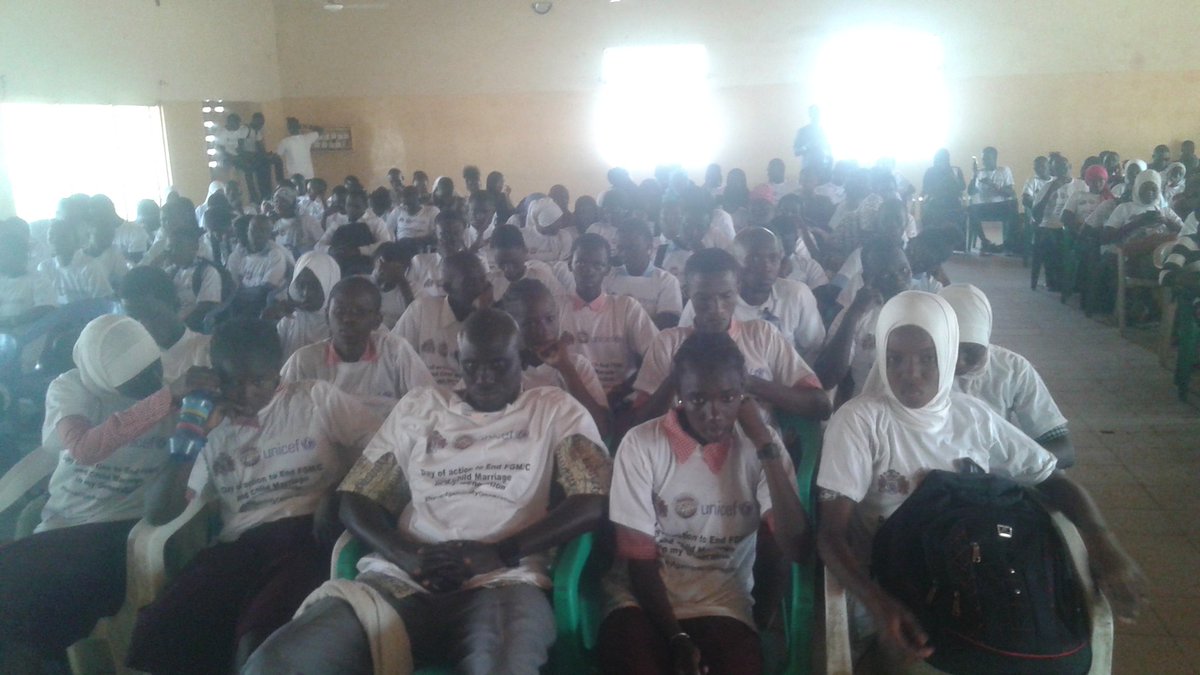 Sulaymanceesay1's tweet photo. Young people of Kanifing Municipality are committed to end #FGM/C &amp; #ChildMarriage in the Municipality &amp; the #Gambia as a whole #NeverAgainInMyGeneration #NYCGambia #GirlsNotBrides @GambiaNYC @RojalnuGambia @ceesaylamin2001 @EdrisaNjie @GYIN1 https://t.co/AO9BgcJjU7