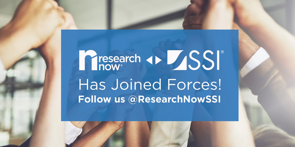 ResearchNowAPAC's tweet photo. We’re excited to announce that we’ve joined forces with SSI! Please follow us at @ResearchNowSSI. #MRX https://t.co/wVuneqlzI8