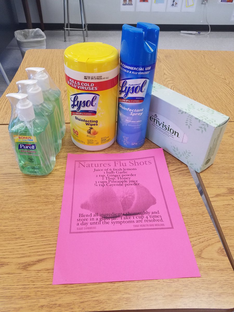 Ms_LMorgan's tweet photo. Christmas in January! Thank you @Banneker_HS for caring about our (the staff) well-being! #NoFlu #FluKit https://t.co/qGBHqf9zeK