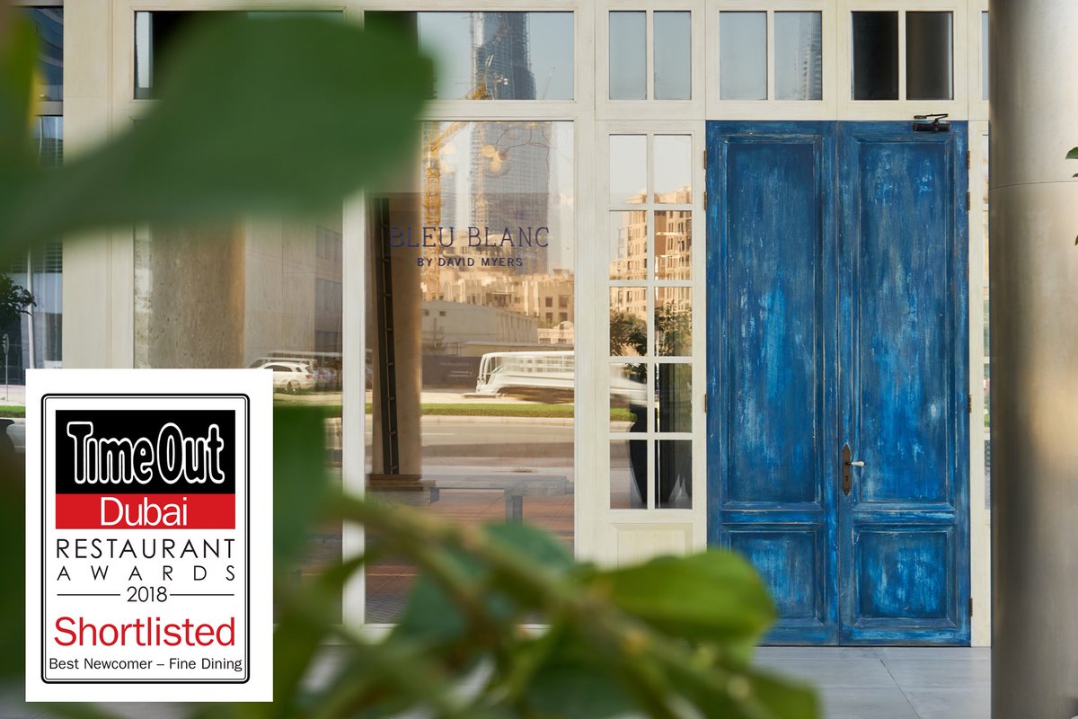 RenDXB's tweet photo. Shoutout to @TimeOutDubai for nominating Bleu Blanc By David Myers for Best Newcomer - Fine Dining! 🙌🎉
#bleublancdubai #RenDXB #gypsychef #DubaiTag @chefdavidmyers https://t.co/H0cGEwDl8Q