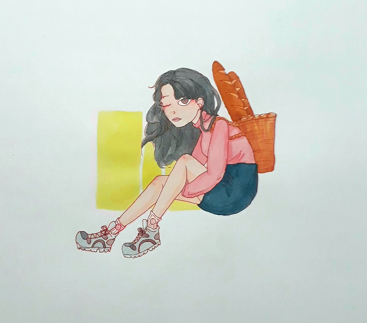 Loc_draw's tweet photo. #watercolor
#Baguette https://t.co/9XG4iNHvkA