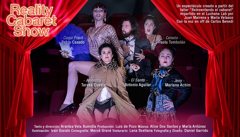 RevistaGodot's tweet photo. Mañana 26 se estrena #RealityCabaretShow de @arantxa_vela en @TeatrosLuchana, un espectáculo creado a partir del #taller #ReinventandoelCabaret impartido en #LuchanaLab https://t.co/E3NAZKqY5A https://t.co/jNUg2h61C8