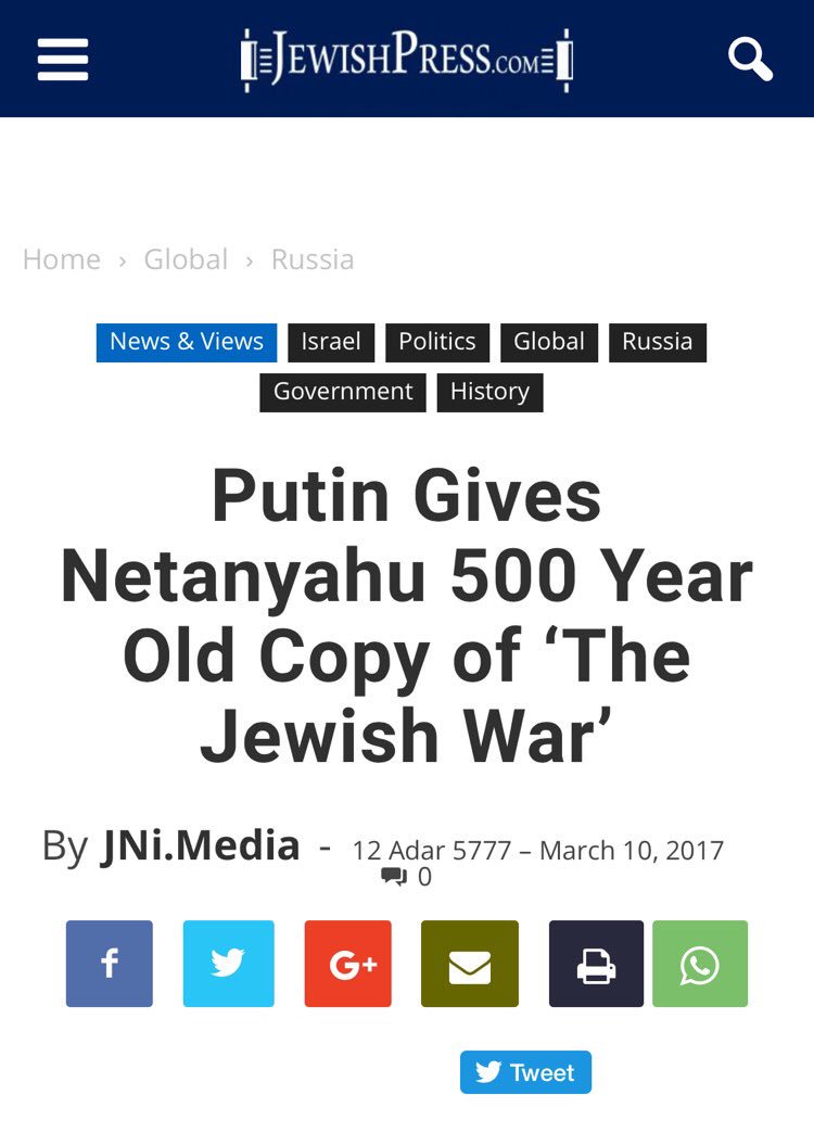 zogistani99's tweet photo. @skotism Exactly, and for all intents and purposes, #lolPutin is the Eastern #ZOGEmperor. But these #Putintards STILL push that he's fighting the (((NWO))), lol https://t.co/Qo2ngh6GeO