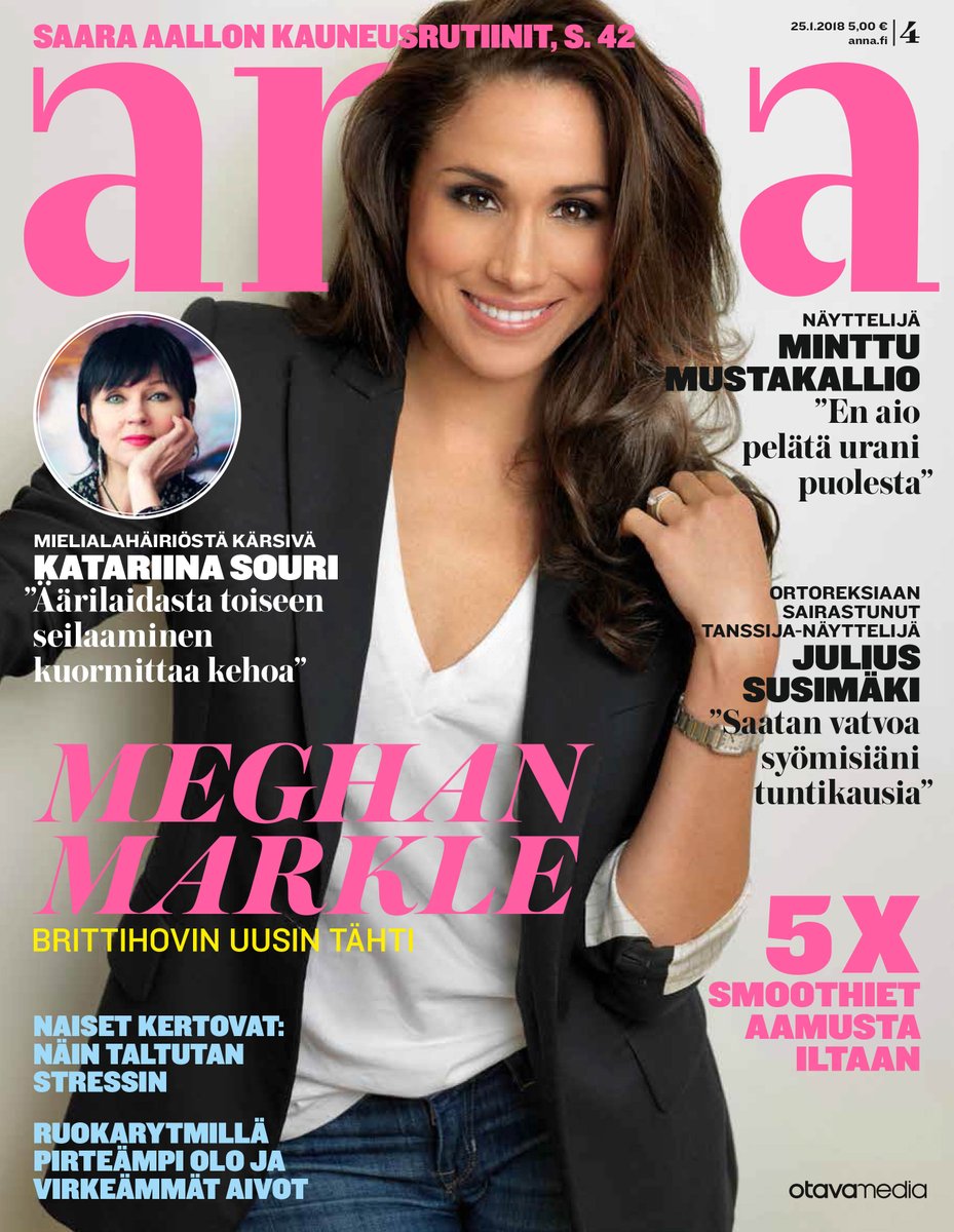 Check out this gorgeous cover shot of Meghan Markle,  in This months Anna Magazine. Photograph by Dimitry Loiseau@Lickerish