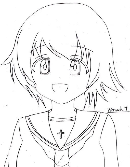 ナカジマさん(大洗制服Ver)

#ガルパン版深夜のお絵描き60分一本勝負
#ガルパン版深夜のお絵描き60分一本勝負_20180125 