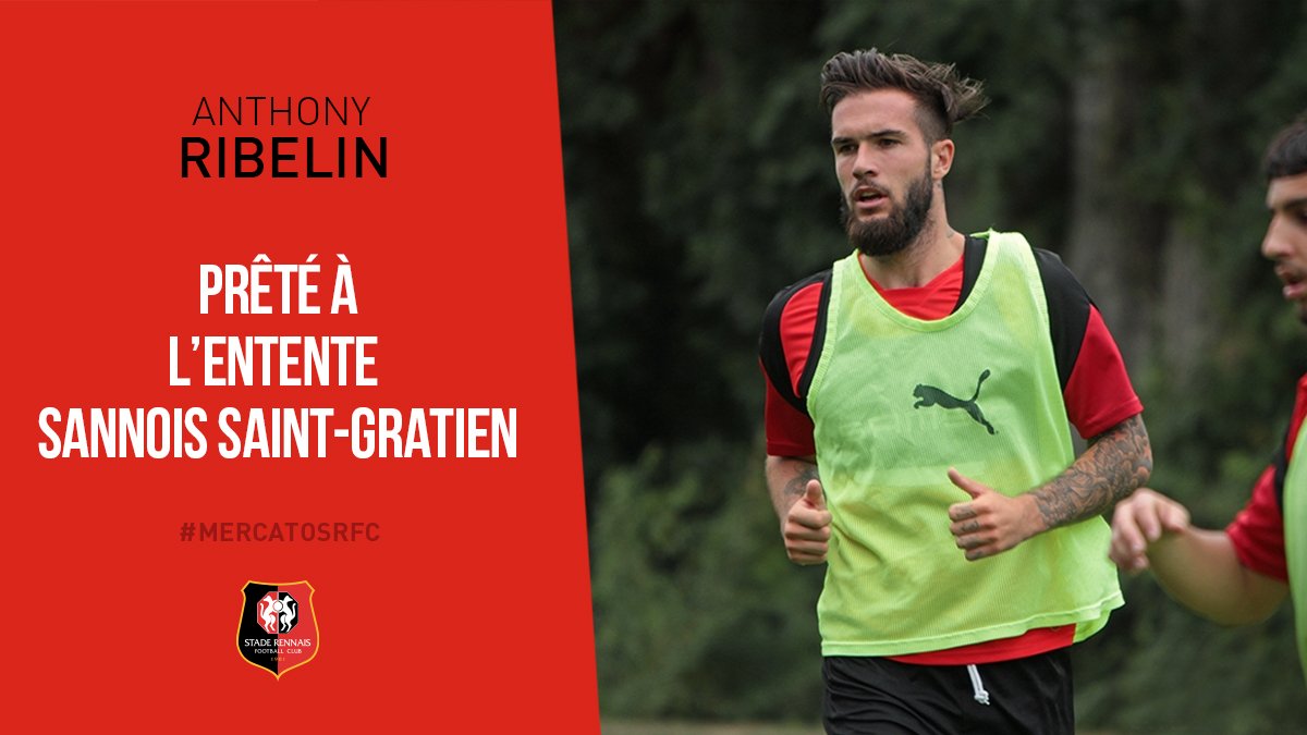 staderennais's tweet photo. [#MercatoSRFC] Anthony Ribelin prêté à l'Entente Sannois-St-Gratien. Bonne fin de saison @AnthoJr7 ! https://t.co/QlRrxqkPdn