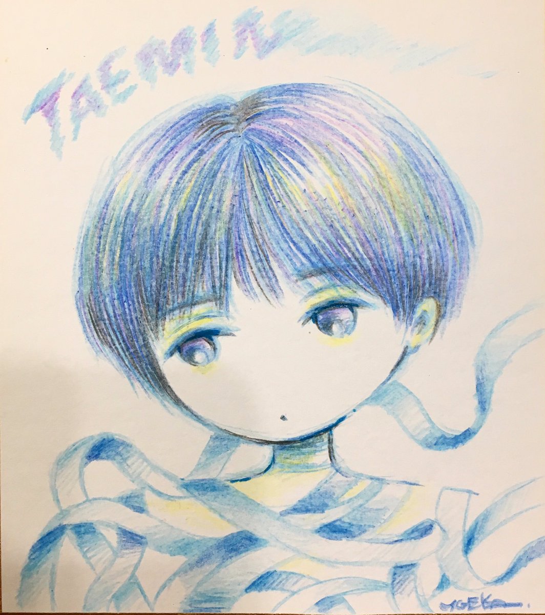 Twitter पर 伊藤萌果 似顔絵とイラスト Taemin Shinee テミン シャイニー 似顔絵 イラスト Illustration