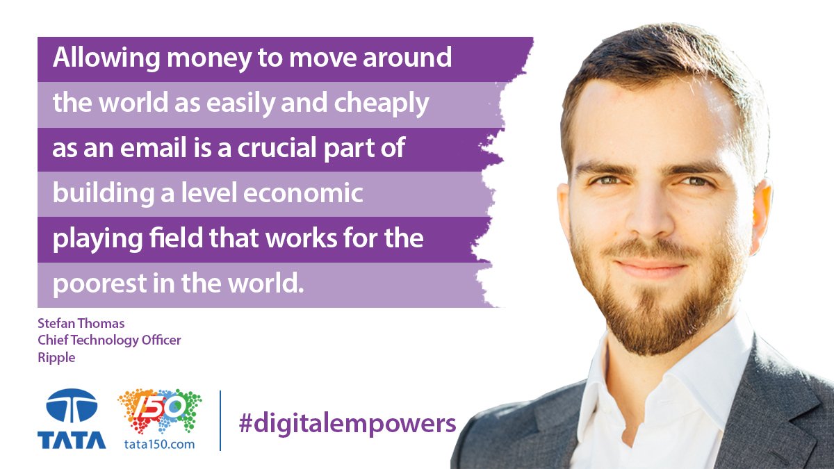 TCS_Europe's tweet photo. How an ‘Internet of Value’ will boost the world’s poor: https://t.co/afEsPFYsO6 via @Ripple @justmoon #wef18 #DigitalEmpowers https://t.co/sfZaF8IxO9