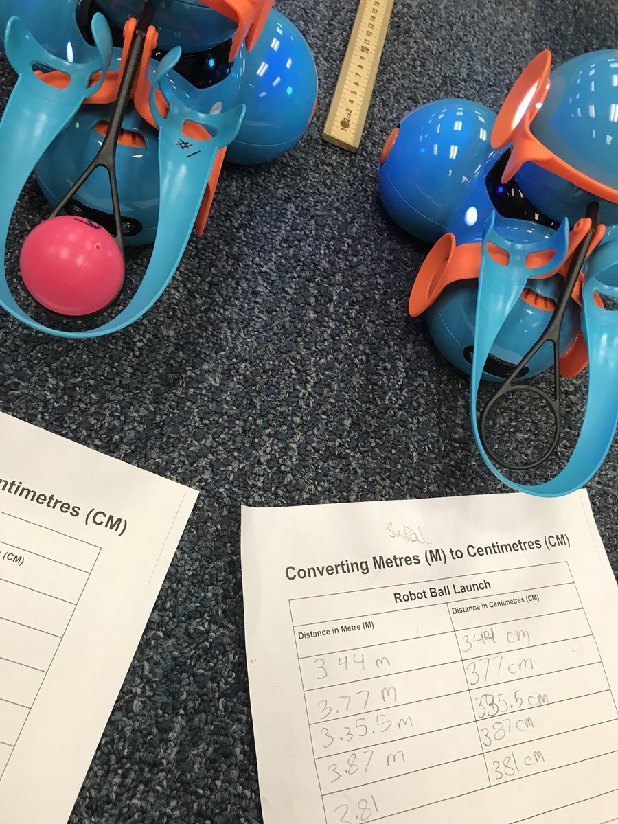 aprildemelo's tweet photo. Learning about Metric conversion in gr 4  w robot ball launcher  #tdsbdll https://t.co/XFkQbdERBi